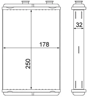 Radiador de forno (de aquecedor) AH10000S Mahle Original