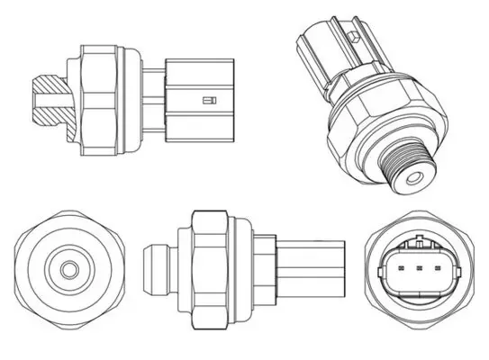 Sensor de pressão absoluta de aparelho de ar condicionado ASE10000P Mahle Original