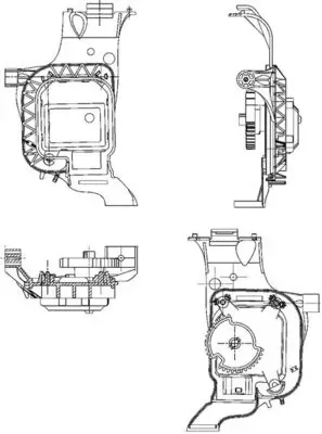 Acionamento de comporta de forno AA17000P Mahle Original