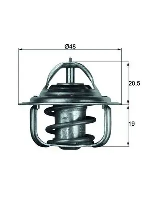 Termostato TX588D Mahle Original