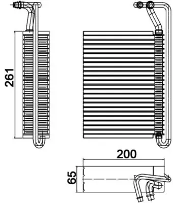 Vaporizador de aparelho de ar condicionado AE84000P Mahle Original