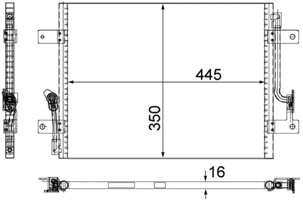 Radiador de aparelho de ar condicionado Fiat Palio 178DX