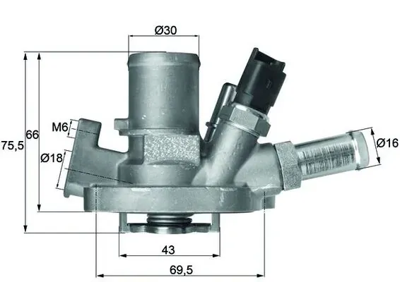 Termostato TI15180 Mahle Original
