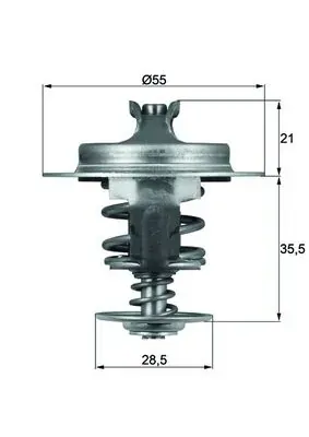 Termostato TX6783D Mahle Original