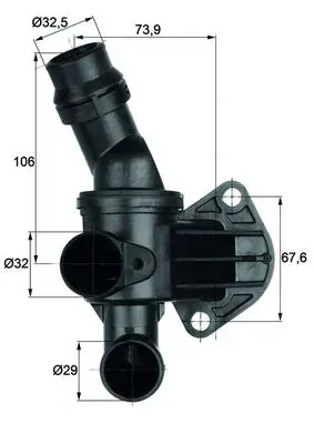 Termostato TI687 Mahle Original
