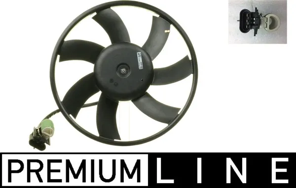 Ventilador elétrico de esfriamento montado (motor + roda de aletas) esquerdo CFF342000P Mahle Original