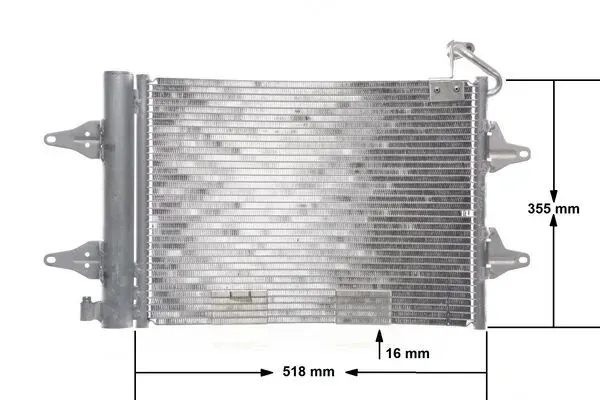 Radiador de aparelho de ar condicionado Skoda Fabia 1 6Y5