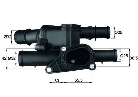 Caixa do termostato TM2105 Mahle Original