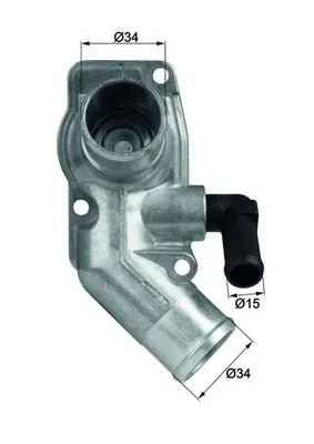 Caixa do termostato TI4392D Mahle Original