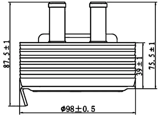 Radiador de óleo (frigorífico), debaixo de filtro CLC197000S Mahle Original