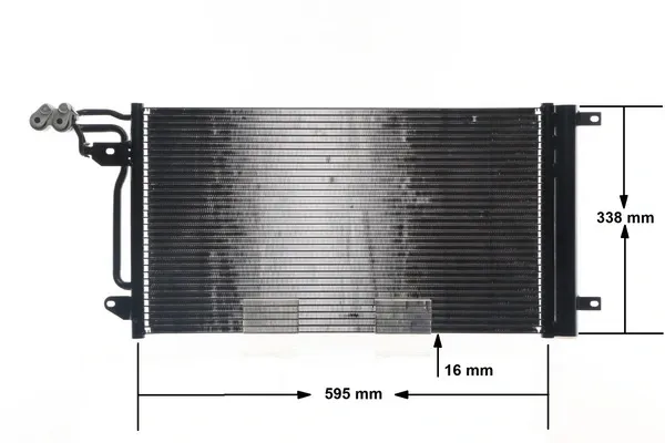 Radiador de aparelho de ar condicionado Skoda Fabia 2 5J2, 542, 572, 582