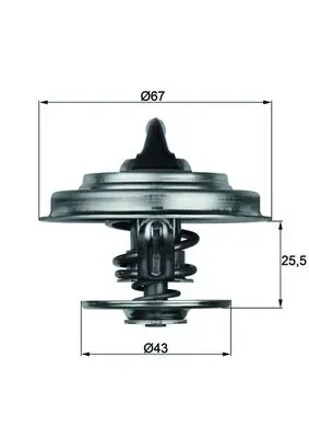 Termostato TX1871D Mahle Original