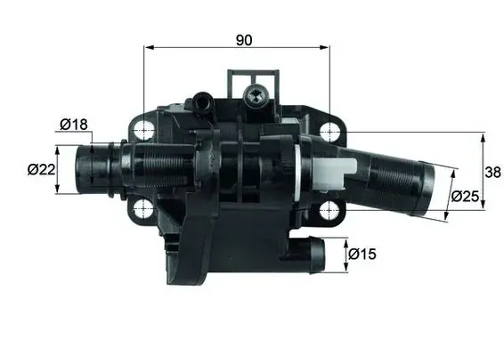 Caixa do termostato TH4183 Mahle Original