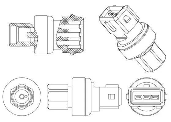 Sensor de pressão absoluta de aparelho de ar condicionado ASE14000P Mahle Original