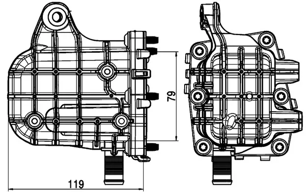 Válvula EGR de recirculação dos gases CE4000P Mahle Original