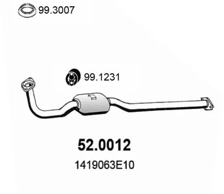 Convertidor - catalisador 520012 Asso