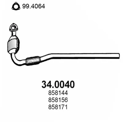 Convertidor - catalisador 340040 Asso