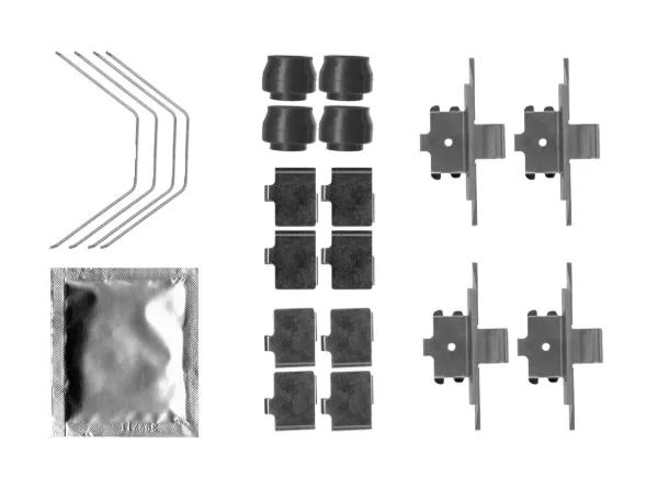 Chapa anti-ruído de fixação do freio de sapata dianteira 1987474739 Bosch