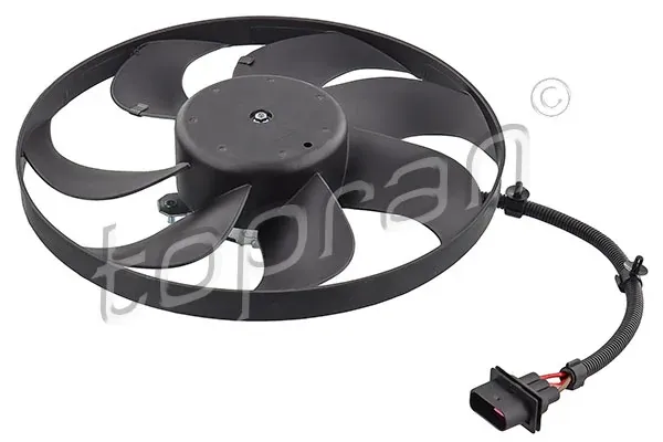 Ventilador elétrico de esfriamento montado (motor + roda de aletas) 109829 Hans Pries (Topran)