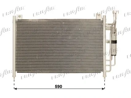 Radiador de aparelho de ar condicionado Mazda 2 2 DE