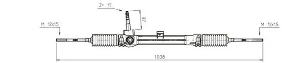 Cremalheira da direção FI4114 General Ricambi