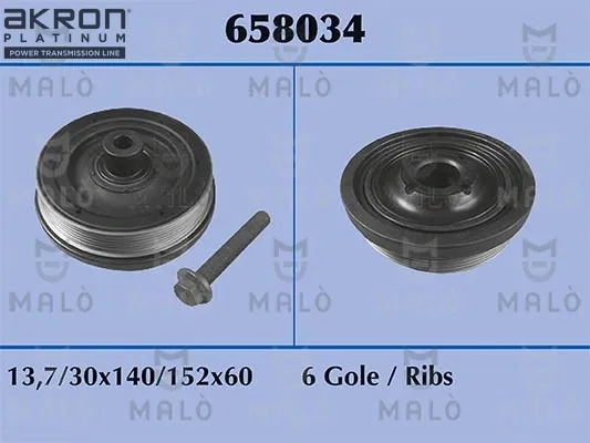 Polia de cambota 658034 Akron Malo