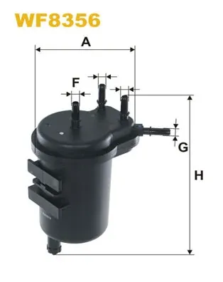 Filtro de combustível WF8356 WIX
