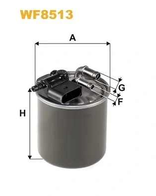 Filtro de combustível WF8513 WIX
