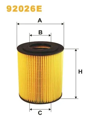Filtro de óleo 92026E WIX