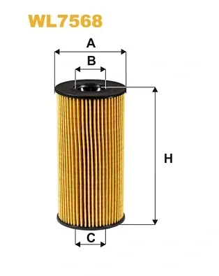 Filtro de óleo WL7568 WIX