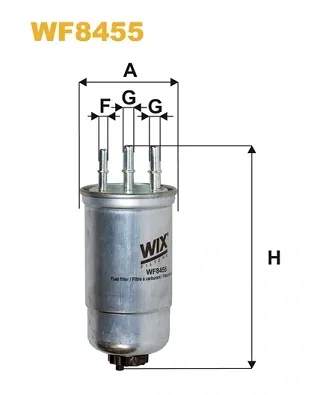 Filtro de combustível WF8455 WIX