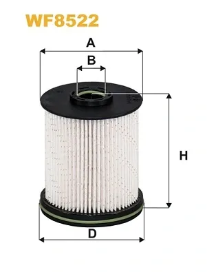 Filtro de combustível WF8522 WIX