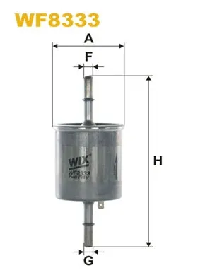 Filtro de combustível WF8333 WIX
