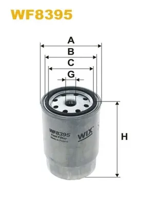 Filtro de combustível WF8395 WIX
