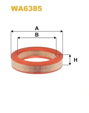 Filtro de ar WA6385 WIX