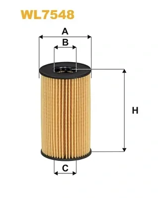 Filtro de óleo WL7548 WIX