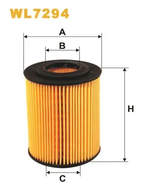 Filtro de óleo WL7294 WIX