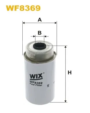 Filtro de combustível WF8369 WIX