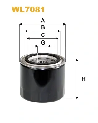 Filtro de óleo WL7081 WIX
