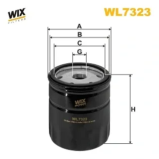 Filtro de óleo WL7323 WIX