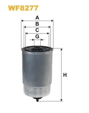 Filtro de combustível WF8277 WIX