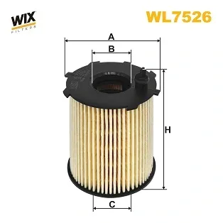 Filtro de óleo WL7526 WIX