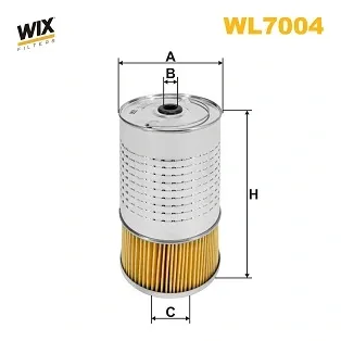 Filtro de óleo WL7004 WIX