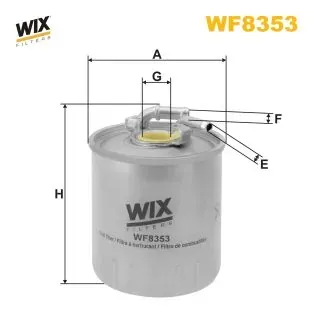 Filtro de combustível WF8353 WIX