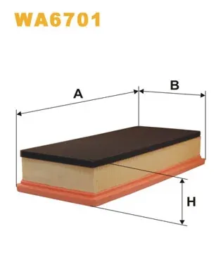 Filtro de ar WA6701 WIX