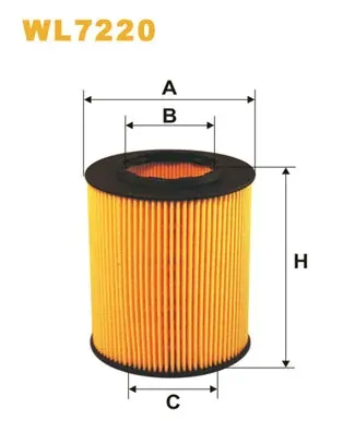 Filtro de óleo WL7220 WIX