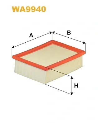 Filtro de ar WA9940 WIX