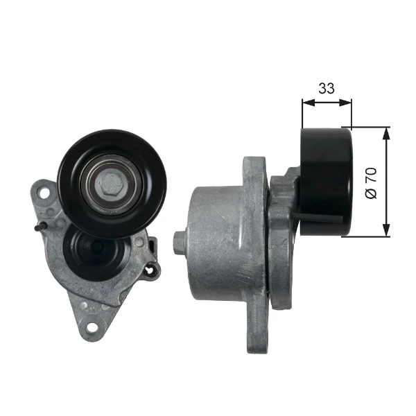 Reguladora de tensão da correia de transmissão para Nissan Navara (D40M)