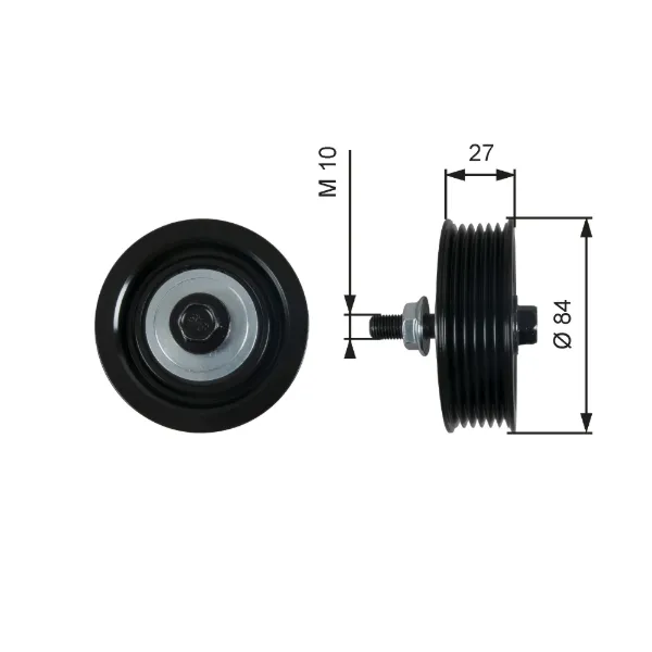 Rolo parasita da correia de transmissão Toyota Yaris SP90