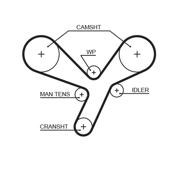 Correia do mecanismo de distribuição de gás, kit Mitsubishi Pajero IV LONG